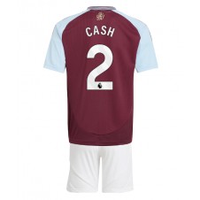 Aston Villa Matty Cash #2 Hemmaställ Barn 2024-25 Korta ärmar (+ Korta byxor)